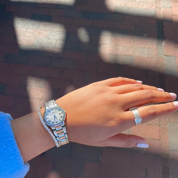 14K Gold Plated 3mm Cubic Zirconia Classic Tennis Bracelet | Size 6.5-7.5 in - Picture 3 of 5